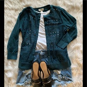 Emerald Green LOFT sweater